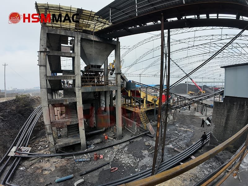 Double-roller sand making machine site