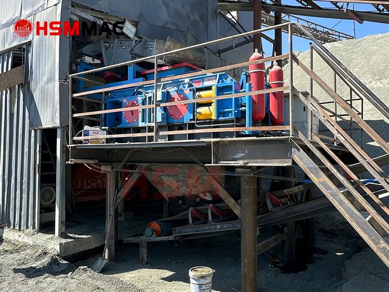Double-roller sand making machine site