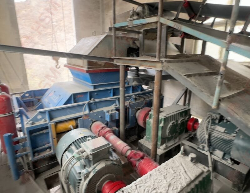 gold ore crusher production site