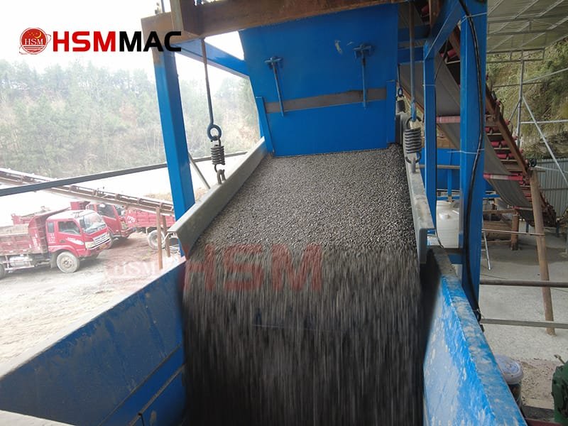 HSM Hydraulic Double Roll Sand Maker Operating in a Granite Plant HSM Hydraulic Double Roll Sand Maker Operating in a Granite Plant