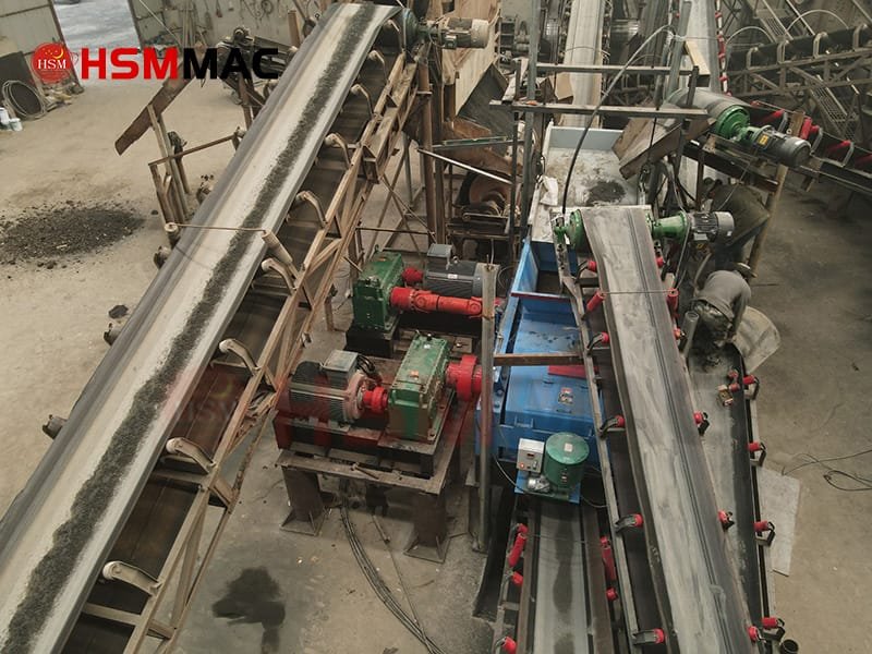 HSM Double Roll Crusher Operating in an M-Sand Plant